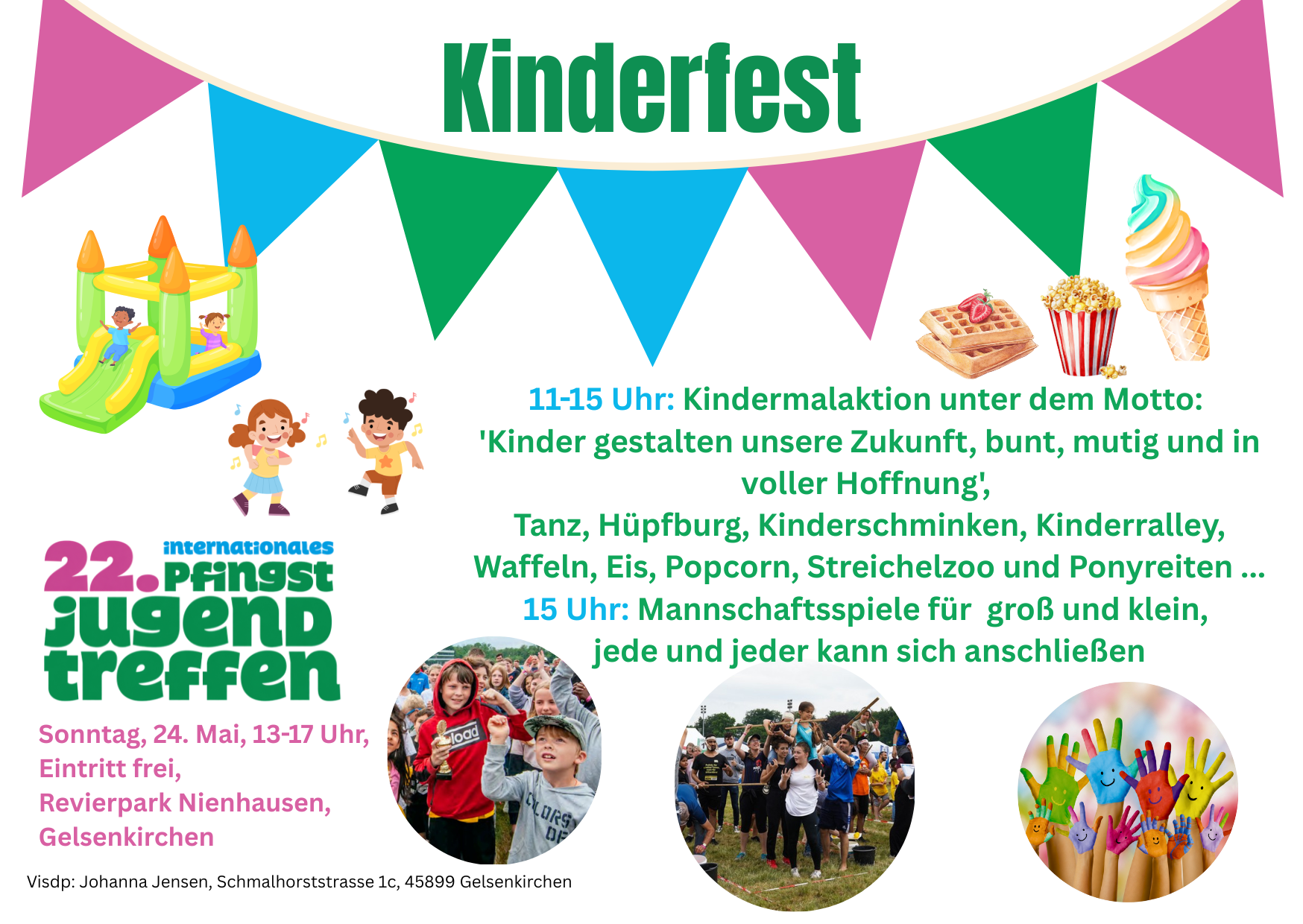 Ladet alle ein:
Großes Kinderfest am Sonntag