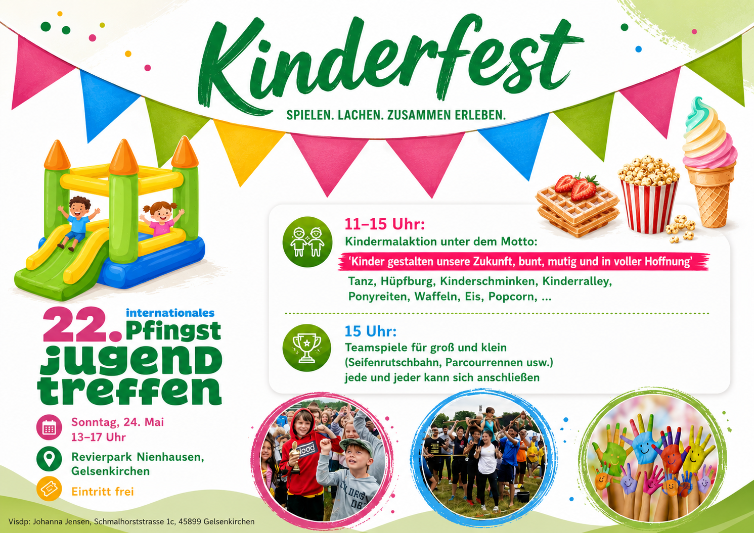 Ladet alle ein:
Großes Kinderfest am Sonntag